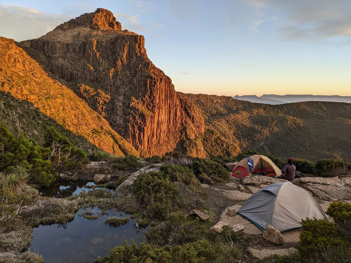 Mont Anne au lever du soleil depuis Shelf Camp