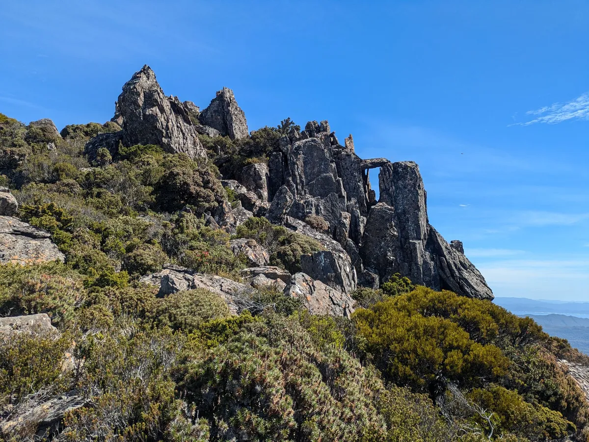 Paysage de montagne en Tasmanie