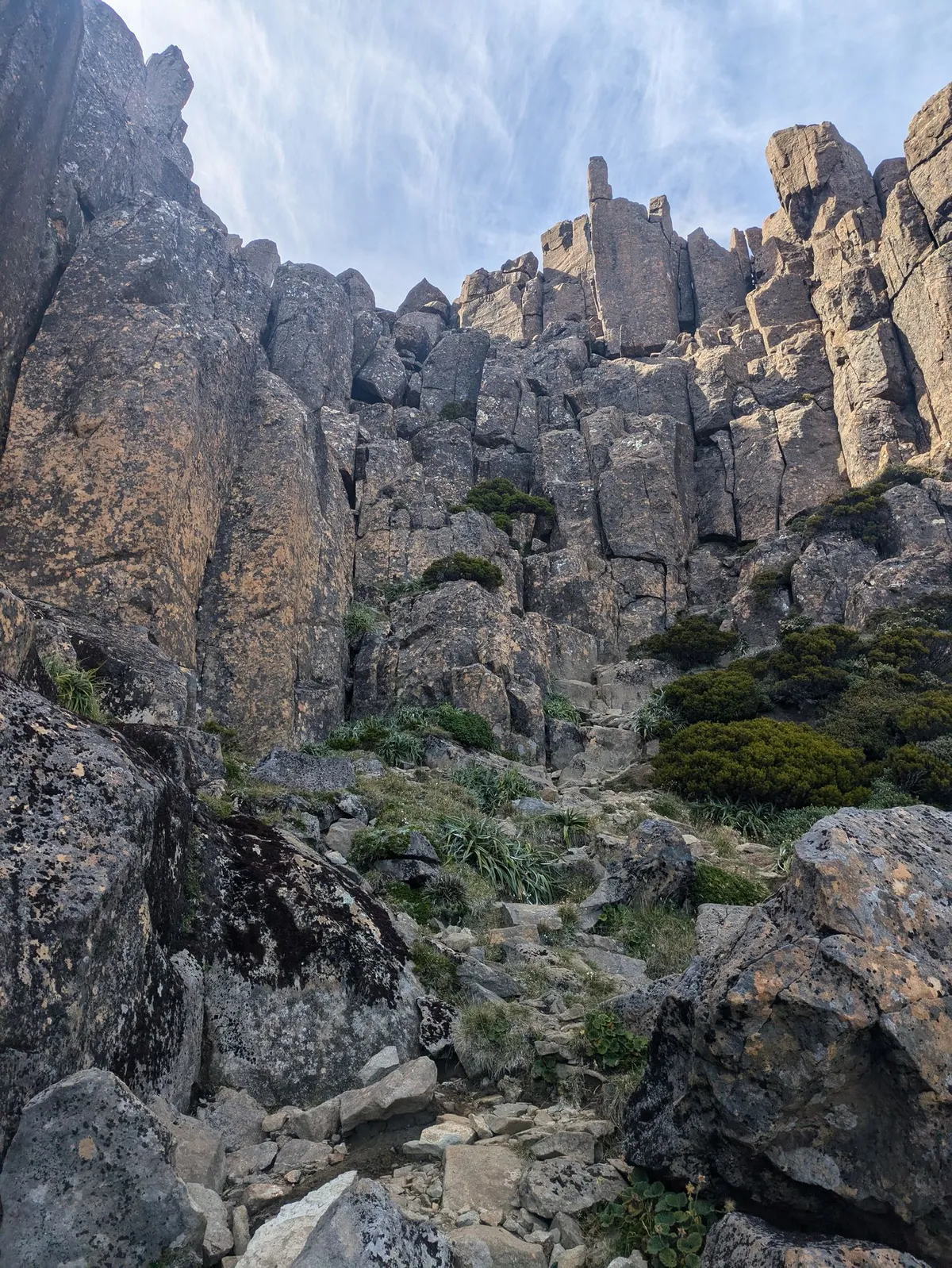 Goulet technique en montagne