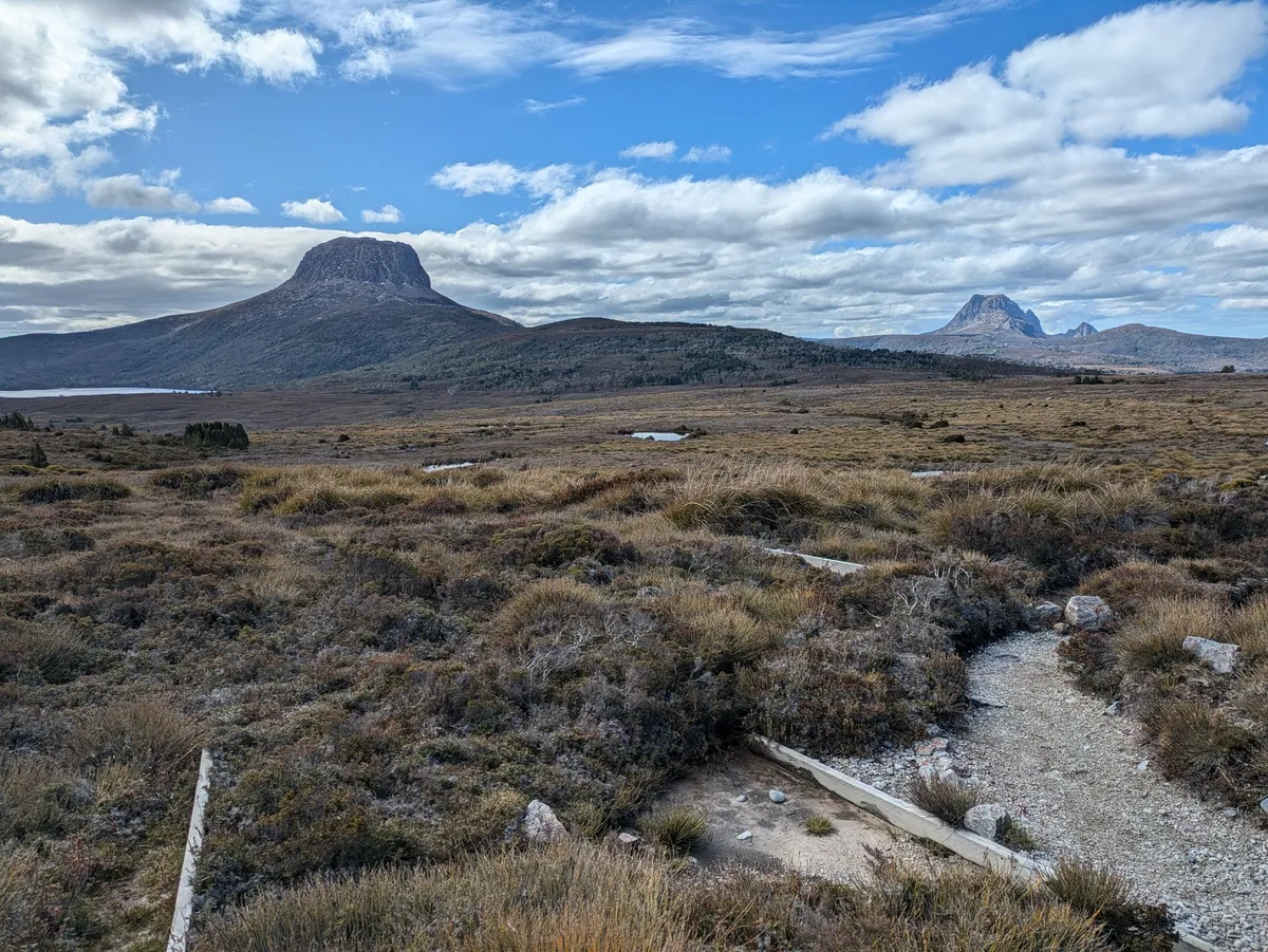 Panorama sur Barn Bluff et Cradle Mountain