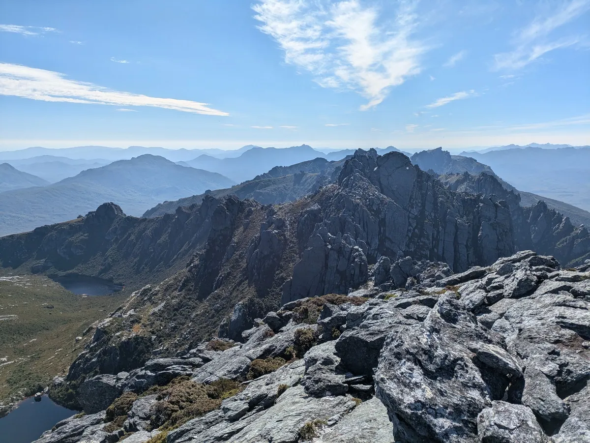 Panorama sur les Western Arthurs