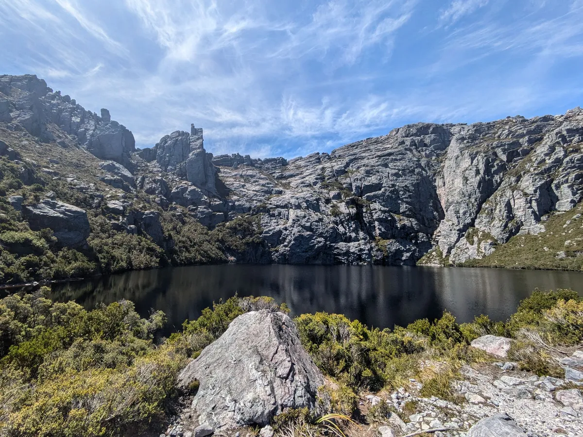 Photo de Square Lake dans les Western Arthurs