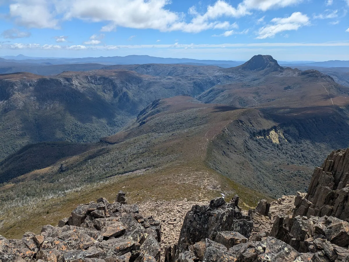 Vue depuis le sommet de Barn Bluff